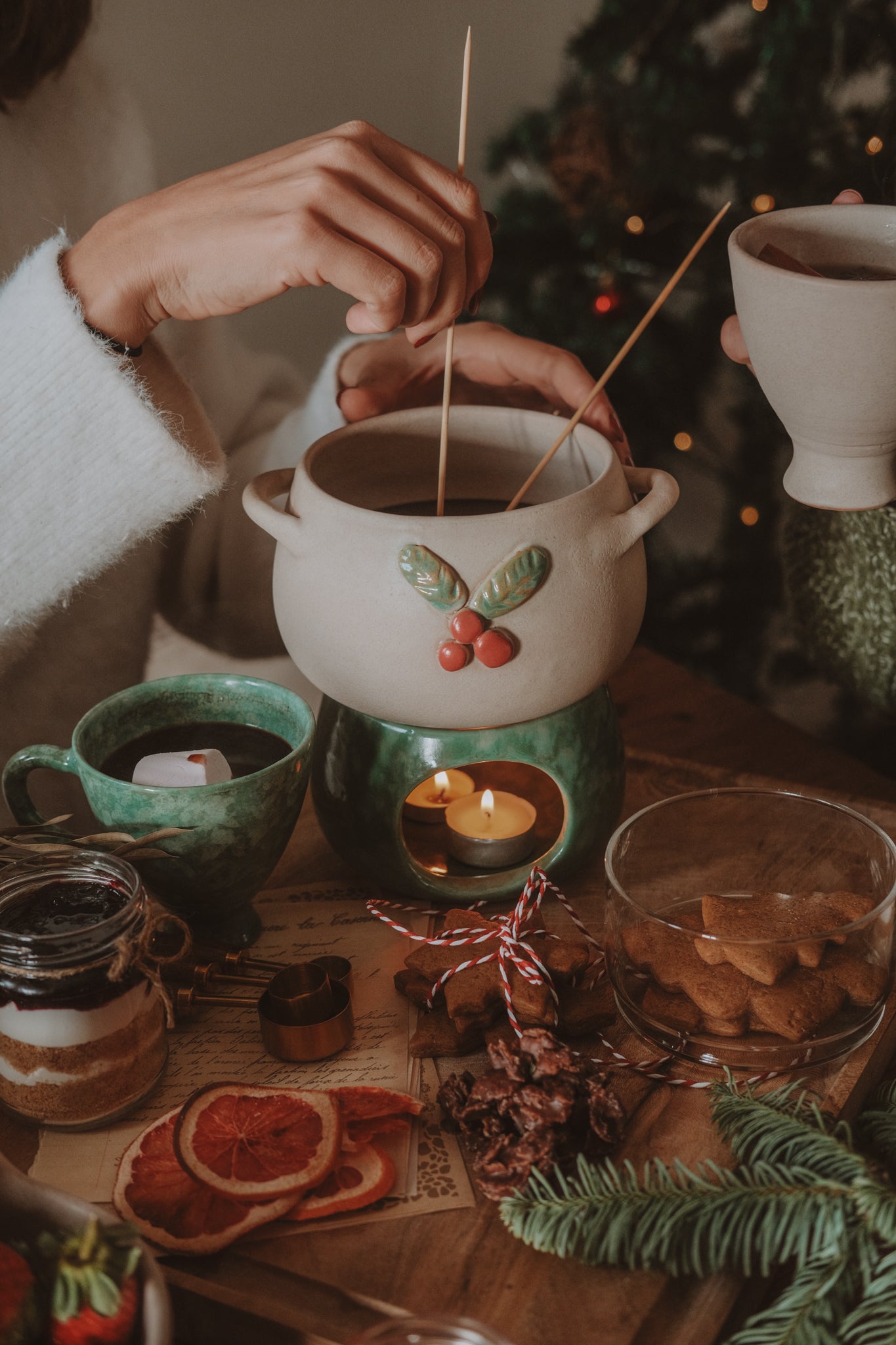 XMAS EDITION FONDUE POT